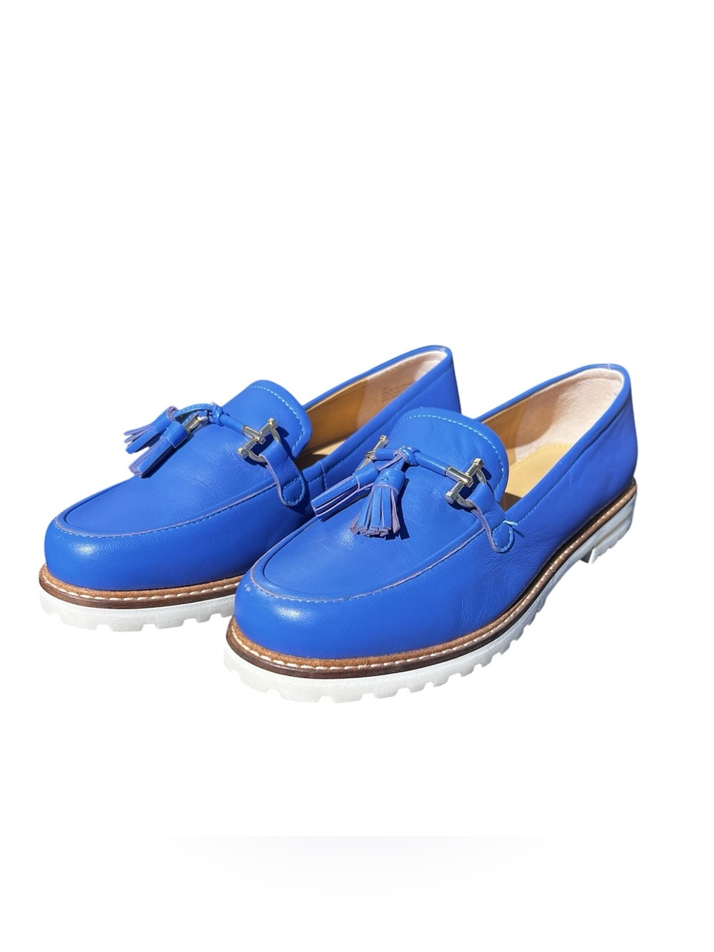 Talbots Leather Loafer Biscayne Blue Women 7M
